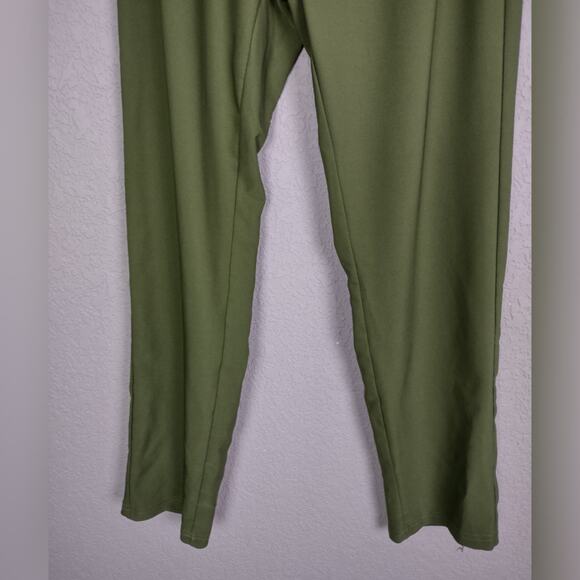 Grace Karin Cropped High Waisted Cropped Paper Bag Pants Size L Khaki Green - Picture 11 of 15